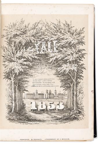 (CONNECTICUT.) Pictorial autograph book of the Yale Class of 1853.